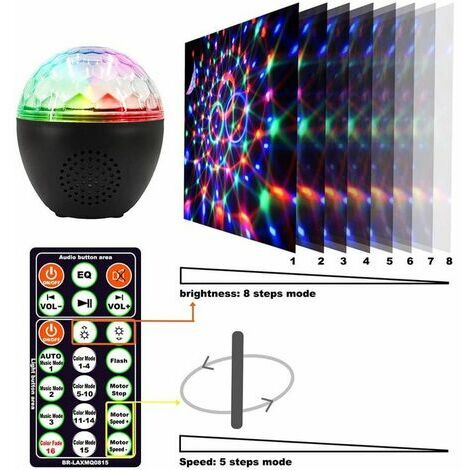 LED Disco Ball 16 Forme d'éclairage Effet d'éclairage Disco avec