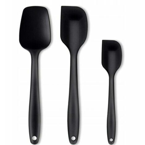 6 spatules en acier inoxydable avec manche ergonomique de tailles  différentes, Accessoires de cuisson