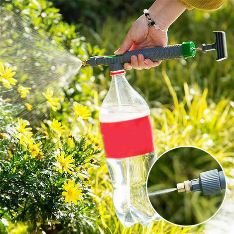 Flacon pulvérisateur à pression de jardin, 1,5 l d'eau et de liquide, flacon  pulvérisateur à pression de jardin, pour la maison et le jardin,  pulvérisateur de jardin, pulvérisateur à pompe : 