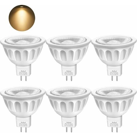 Ampoule LED GU5.3, MR16 LED 12V 3W Equivalent à 30W Lampe Halogène Blanc  Chaud 3000K