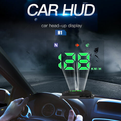 Affichage tête haute du compteur de vitesse GPS numérique 5,5 pouces HUD de  voiture