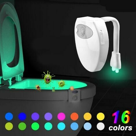 Éclairage LED WC avec capteur, veilleuse WC