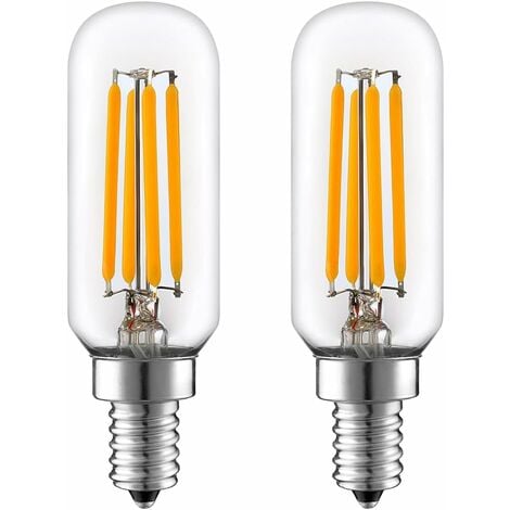 Ampoule Hotte de Cuisine T25 E14 4W Blanc Chaud, Équivalent Lampe de Hotte  E14, Ampoule Filament