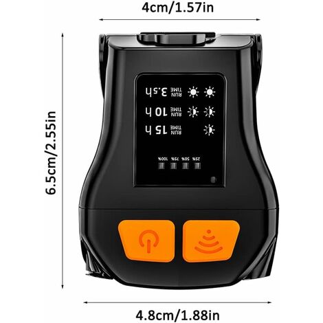 Phare LED COB avec capuchon à capteur et Clip sur le chapeau