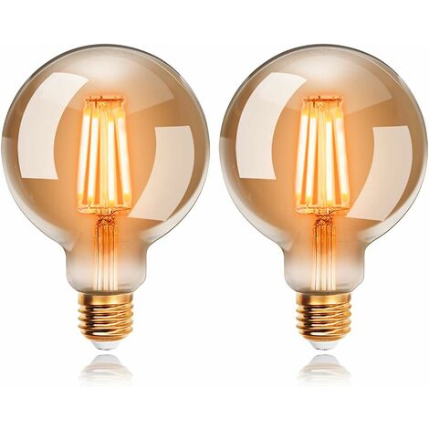 Ampoule Vintage Edison E27, E27 Vintage LED Dimmable 4W Lampe LED Rétro  Blanc Chaud 2700K E27 Ampoule Vintage Edison Idéal pour la nostalgie et  l'éclairage rétro dans votre maison Café Bar 