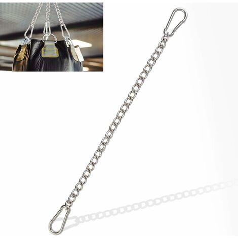 Kit de suspension de chaîne pour chaise suspendue hamac, avec deux  mousquetons, utilisé pour hamac, sac de sable, chaise suspendue intérieure  et extérieure 66cm