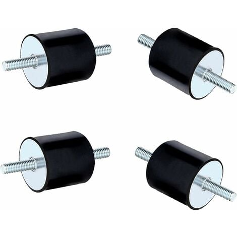 Supports d'isolateur en caoutchouc, 4 Pcs Anti Vibration Vis en caoutchouc  Amortisseur de vibrations silentblock (VD30 x 20, M8 x 20)
