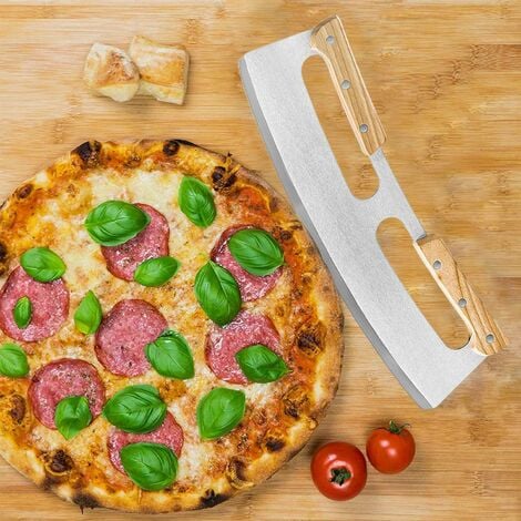 Couteau à Pizza, Coupe à Pizza en Acier Inoxydable, Roulettes et Pelle à  Pizza, Poignée Ergonomique en Plastique Antidérapante, Lave-Vaisselle, 