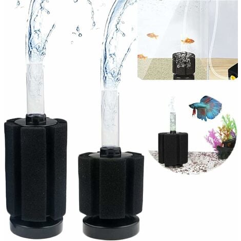 2 pièces Aquarium Betta Filtre, éponge Filtre biochimique, Aquarium Fish  Tank Mini Filtre, Aquarium Accessoires pour
