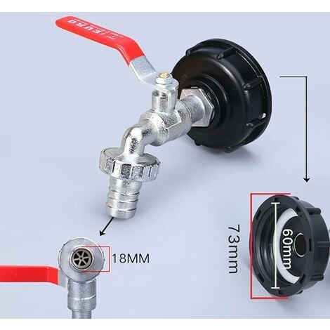 Robinet de rechange pour distributeur de boissons, distributeur de boissons  à eau Robinet de pot d'eau de valve de 12 mm pour