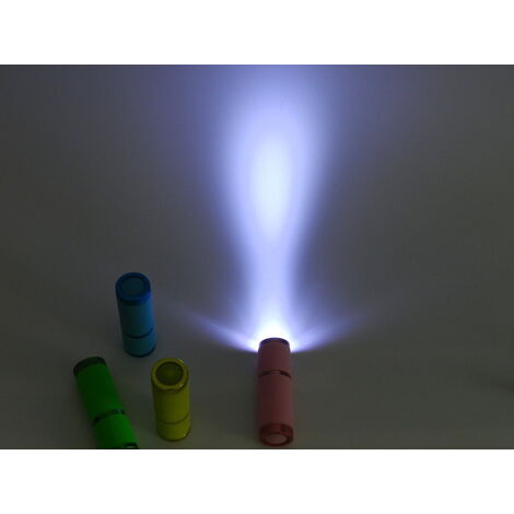 4 Pcs Mini Lampe de Poche, Lampe Torche Led, Lampe de Poche Enfant avec  Poignée Fluorescente