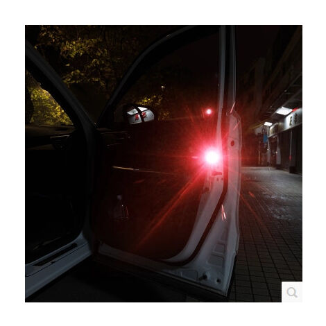 Lot de 4 lampes d'avertissement LED universelles sans fil pour portière de  voiture, lumières stroboscopiques pour éviter les collisions arrière  (rouge)