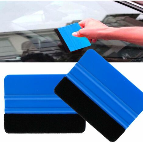 Kit Covering Outils de Film de fenêtre de Voiture Vinyle, 6 PCS Vitrage de  véhicules de Protection Window Film Car Emballage Teinte Vinyle  Installation de l'outil: raclettes, grattoirs Ephé