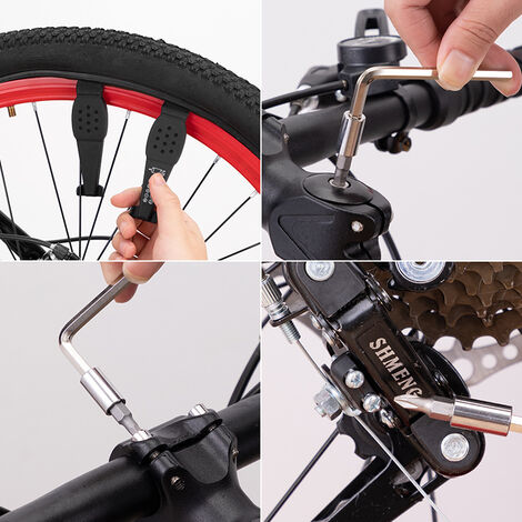 Vélo Accessoires,Ternel Kit réparation Pneu Vélo, Détachable Kit