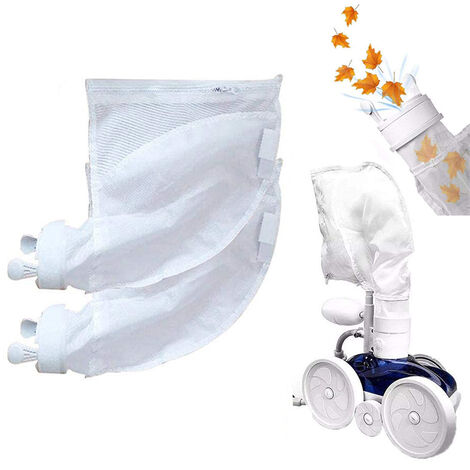 2 Packs De Sacs De Nettoyage De Piscine En Maille De Nylon, Remplacement De  Fermeture À