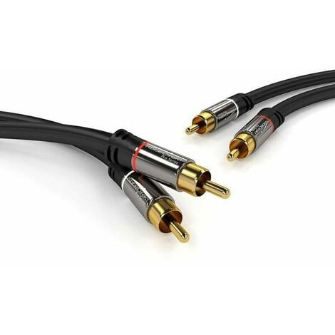 Cable Jack Audio Cable Auxiliaire 3.5mm male vers male [Plaqué Or] Cable  Audio stéréo en