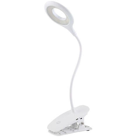 Lampe sur pied blanche rechargeable avec LED tactile sans fil, intensité  variable en 3 étapes