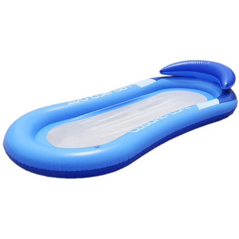 Matelas gonflable semi-immergé avec filet. Rouge ou bleu - N/A