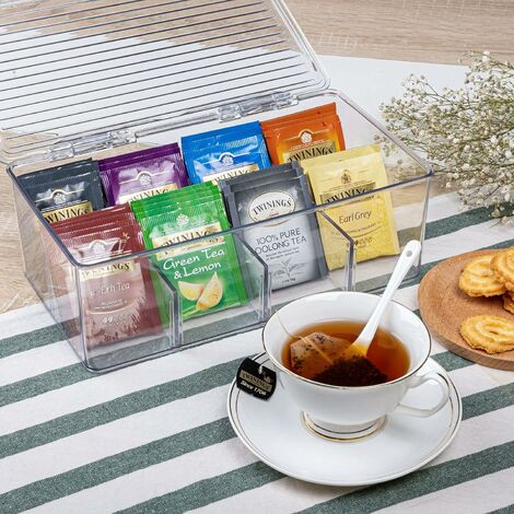 Boîte de rangement pour sachets de thé et distributeur de sachets
