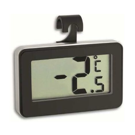 Thermomètre hygromètre numérique LCD avec rétroéclairage pour reptile,  vivarium, serre, chambre de bébé, incubateur (noir)