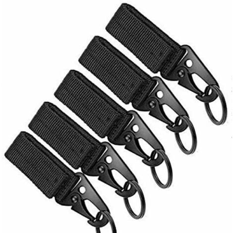 4 pièces ceinture mousqueton mousquetons multifonctions tactiques  mousqueton crochet sangle Clip pour Camping, randonnée, activités de plein  air 