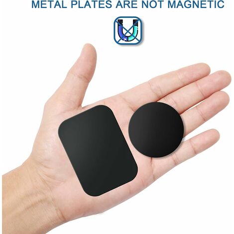 YIANERM Lot de 4 plaques métalliques Fines pour Support magnétique
