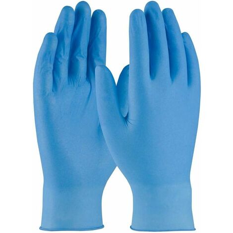 Lot De 100 Gants En Nitrile Jetables - Haute Qualité (M, Bleu)