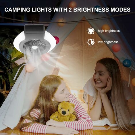 Ventilateur lumineux LED à piles, 5 pièces, pour enfants, jouets