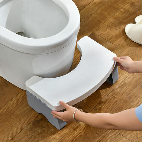 Tabouret de toilette pliable - Tabouret physiologique de salle de bain pour  adultes et enfants - Tabouret WC pour salle de bain et WC : :  Cuisine et Maison