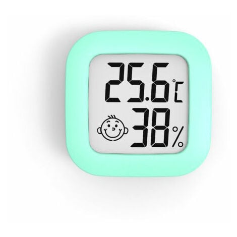 4 Pièces Mini Thermomètre Intérieur Numérique Hygromètre Humidité  Température LCD Affichage Bluetooth Capteur sans Fil Thermomètre