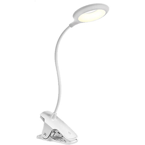 Lampe de bureau à LED, tuyau métallique flexible à 360 °, lampe à col de  cygne avec port de charge USB, lampe de bureau à économie d'énergie pour  étude de lecture de