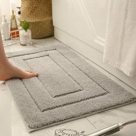 WENKO Tapis de bain diatomite, tapis de salle de bain idéal pour la sortie  de douche, tapis de sol de salle de bain, tapis salle de bain antidérapant