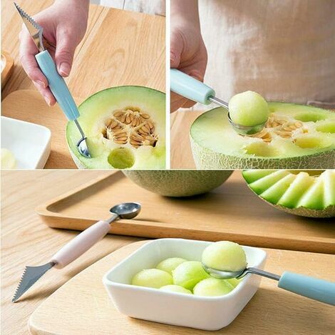 Acheter Couteau à fruits en acier inoxydable, couteau à Melon et à