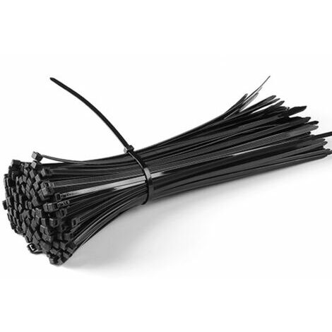 700 Pièces Collier de Serrage Plastique, Rilsan Noir Assortiment  100/150/200/250/300mm x 3,6mm, Serre Cable Nylon, Attache Câble Zip Ties :  : Bricolage