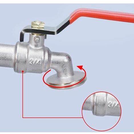 Ulisem Robinet de Cuve Arrière en Plastique à Enfoncer, Lot de 2