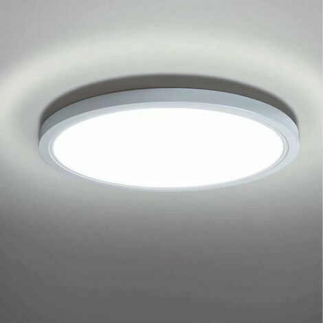 Plafonnier Led Carré 32W, Luminaire Plafonnier Etanche IP54, 3600LM 6500K  Blanc Froid, Plafonnier Salle de Bain Cuisine Couloir Balcon 25cm