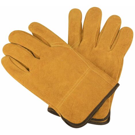 Gants de travail en cuir de vachette épaissis et ignifugés, gants de  sécurité pour soudeurs, protection contre les brûlures, degré de chaleur