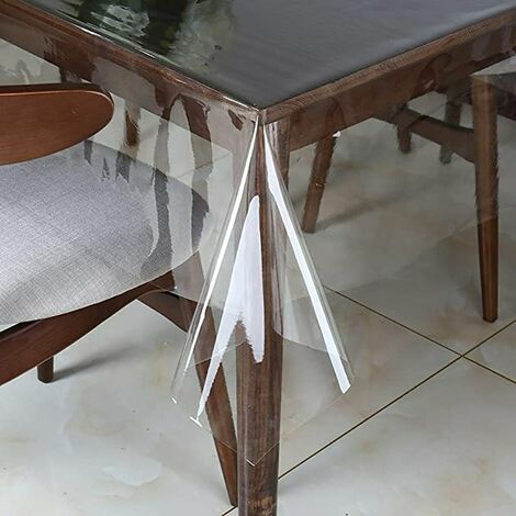 Nappe de couverture de table transparente en PVC imperméable