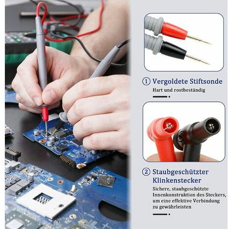 PT1005 1000 V 10 A Multimètre Sonde Numérique Universel Pin Pointe