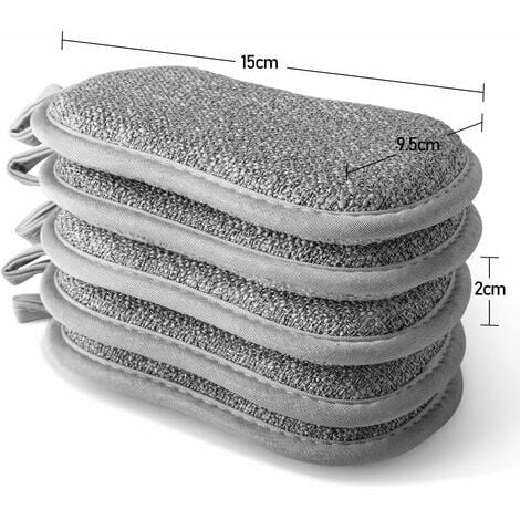 Eponges Microfibre Lavable Granttant Reutilisable (4 Couleurs)