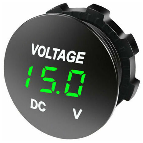 Voltmètre Numérique, DC 12V 24V LED Voltmètre Digital Voiture pour Mesure  de Tension et de Puissance, avec Interrupteur Tactile, avec Câble de  Connexion, pour Voiture, Moto, Bateau, Camions : : Auto et