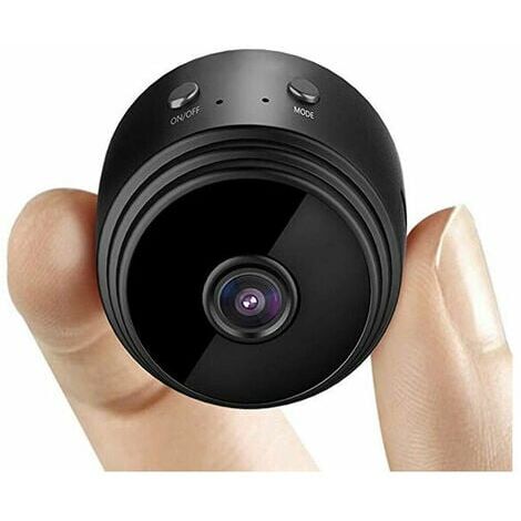 Mini caméra de surveillance HD sans fil HD1080P avec vision nocturne,  détection de mouvement, visualisation à distance, 32Go, noir