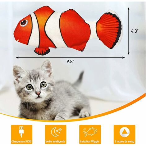 Jouet Pour Chat Et Chien En Mouvement, Avec Poisson, Cataire