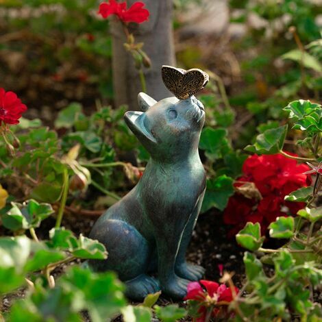 Statue de jardin chat de style contemporain 