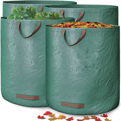 Sac de jardinage 3X 272L, sac à déchets de jardin robuste avec poignée  Extérieur