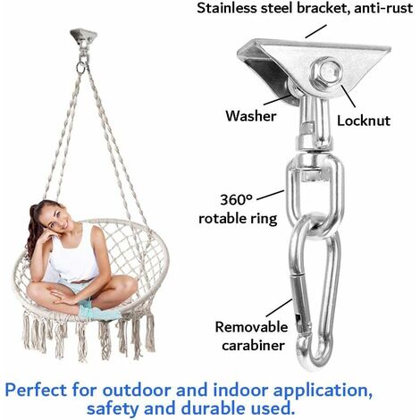 Support métal - Perfect set kit de fixation pour chaise hamac