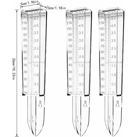 1pc Pluviomètre 6 Capacité Pluviomètre Extérieur Meilleur - Temu France