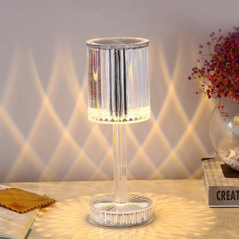 Lampe En Cristal - Lampe D'Ambiance Lumineuse Led,Lampe De Table