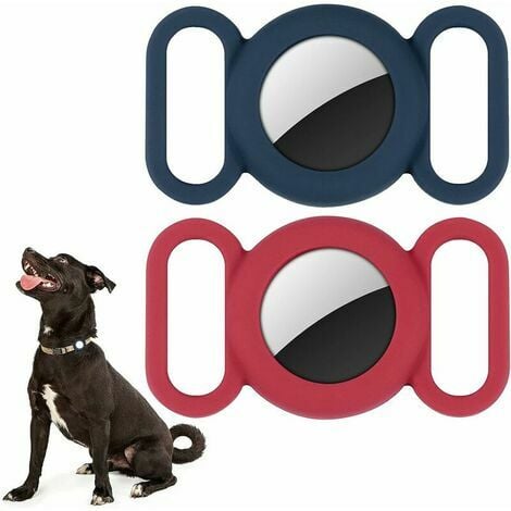Airtag Collier de chien en silicone pour localisation GPS, housse de  protection compatible avec Apple Airtag