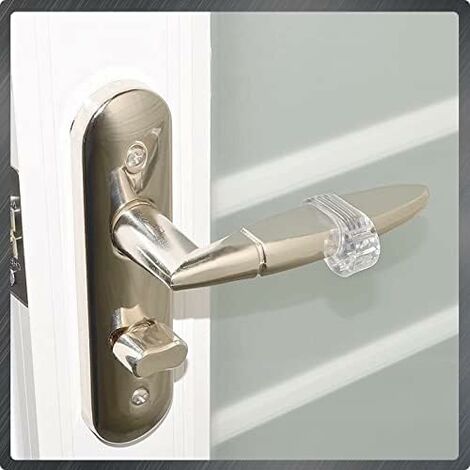 Protège bas de porte et poignée de porte à coller